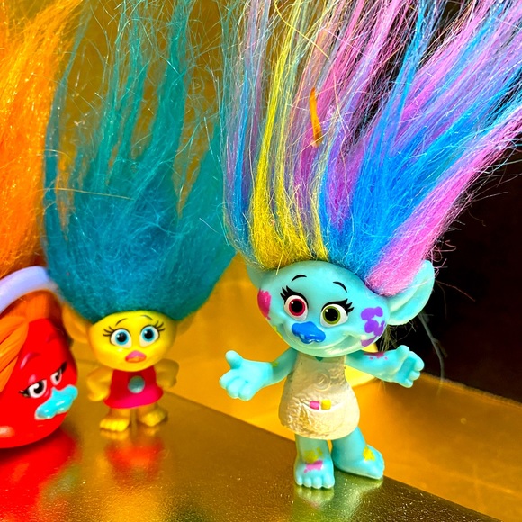 DREAMWORKS TROLLS, MCDONALD’S & 90’s APPLAUSE MAGIC BABY TROLL BUNDLE OF 8 - Picture 2 of 15